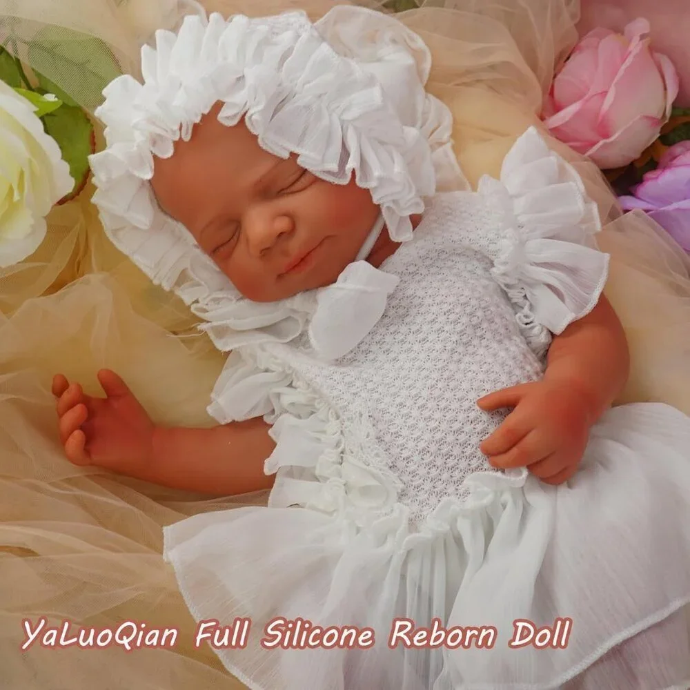 🆕20Inch Lifelike Full Silicone Body Alisa-wheaten Newborn Girl Reborn Baby Doll